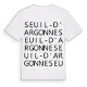Seuil-d'Argonne ordlek t-shirt