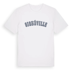 Signéville college t-shirt – ekologisk bomull t-shirt från Pinshirt