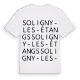 Soligny-les-Étangs ordlek t-shirt