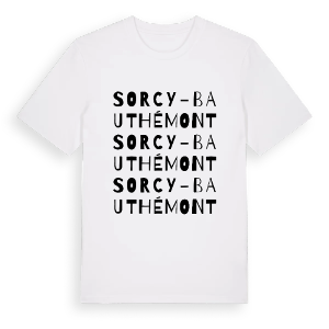 Sorcy-Bauthémont ordlek t-shirt – ekologisk bomull t-shirt från Pinshirt