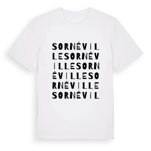 Sornéville ordlek t-shirt – ekologisk bomull t-shirt från Pinshirt