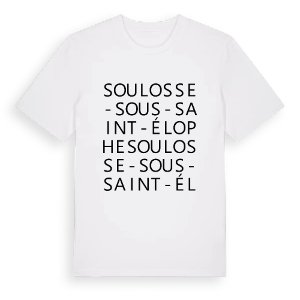 Soulosse-sous-Saint-Élophe ordlek t-shirt – ekologisk bomull t-shirt från Pinshirt