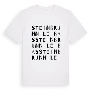 Steinbrunn-le-Bas ordlek t-shirt – ekologisk bomull t-shirt från Pinshirt