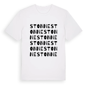 Stonne ordlek t-shirt – ekologisk bomull t-shirt från Pinshirt