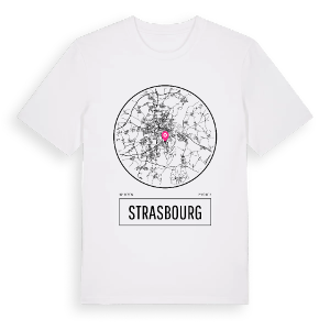 Strasbourg t-shirt – ekologisk bomull t-shirt från Pinshirt