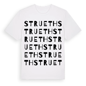 Strueth ordlek t-shirt – ekologisk bomull t-shirt från Pinshirt