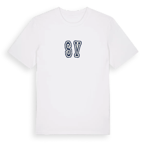 Sy college t-shirt – ekologisk bomull t-shirt från Pinshirt