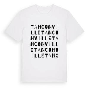 Tanconville ordlek t-shirt – ekologisk bomull t-shirt från Pinshirt