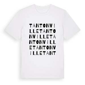 Tantonville ordlek t-shirt – ekologisk bomull t-shirt från Pinshirt