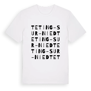 Teting-sur-Nied ordlek t-shirt – ekologisk bomull t-shirt från Pinshirt