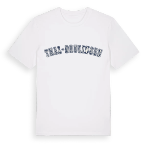 Thal-Drulingen college t-shirt – ekologisk bomull t-shirt från Pinshirt