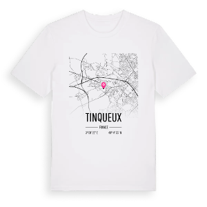 Tinqueux karta t-shirt – ekologisk bomull t-shirt från Pinshirt