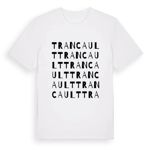 Trancault ordlek t-shirt – ekologisk bomull t-shirt från Pinshirt