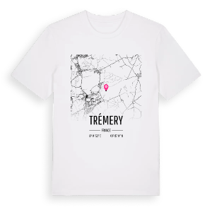 Trémery karta t-shirt – ekologisk bomull t-shirt från Pinshirt