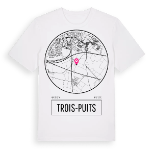 Trois-Puits t-shirt – ekologisk bomull t-shirt från Pinshirt