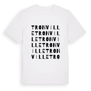 Tronville ordlek t-shirt – ekologisk bomull t-shirt från Pinshirt