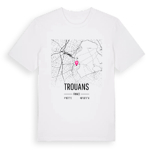Trouans karta t-shirt – ekologisk bomull t-shirt från Pinshirt