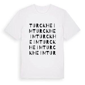 Turckheim ordlek t-shirt – ekologisk bomull t-shirt från Pinshirt