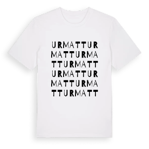 Urmatt ordlek t-shirt – ekologisk bomull t-shirt från Pinshirt