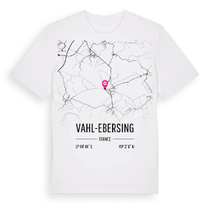 Vahl-Ebersing karta t-shirt – ekologisk bomull t-shirt från Pinshirt