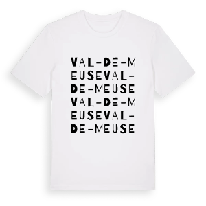 Val-de-Meuse ordlek t-shirt – ekologisk bomull t-shirt från Pinshirt
