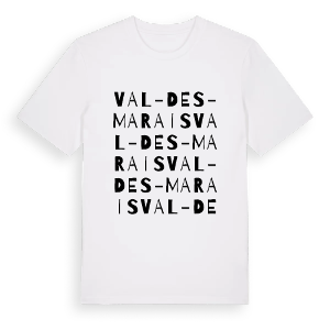 Val-des-Marais ordlek t-shirt – ekologisk bomull t-shirt från Pinshirt