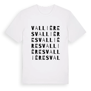 Vallières ordlek t-shirt – ekologisk bomull t-shirt från Pinshirt