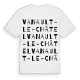 Vanault-le-Châtel ordlek t-shirt
