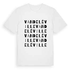 Vandeléville ordlek t-shirt – ekologisk bomull t-shirt från Pinshirt