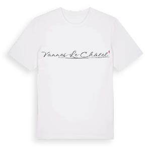 Vannes-le-Châtel hjärta t-shirt – ekologisk bomull t-shirt från Pinshirt