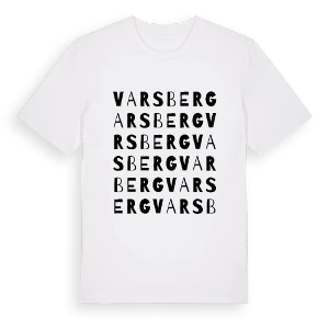 Varsberg ordlek t-shirt – ekologisk bomull t-shirt från Pinshirt
