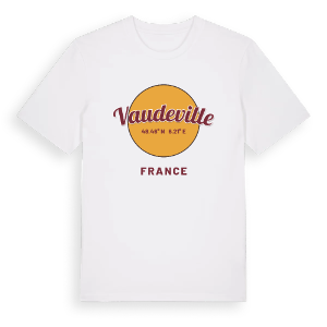 Vaudeville cirkel t-shirt – ekologisk bomull t-shirt från Pinshirt