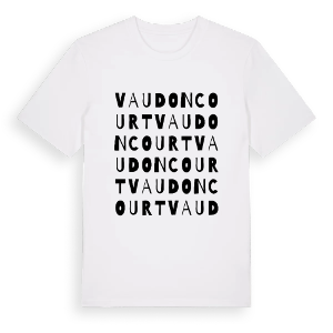 Vaudoncourt ordlek t-shirt – ekologisk bomull t-shirt från Pinshirt
