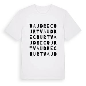 Vaudrecourt ordlek t-shirt – ekologisk bomull t-shirt från Pinshirt