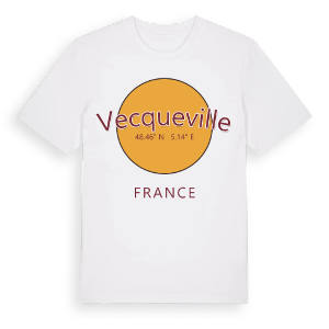 Vecqueville cirkel t-shirt – ekologisk bomull t-shirt från Pinshirt