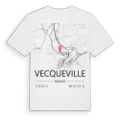 Vecqueville karta t-shirt