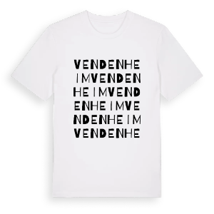Vendenheim ordlek t-shirt – ekologisk bomull t-shirt från Pinshirt