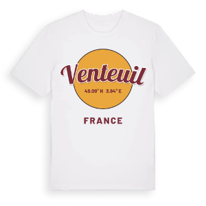 Venteuil cirkel t-shirt – ekologisk bomull t-shirt från Pinshirt