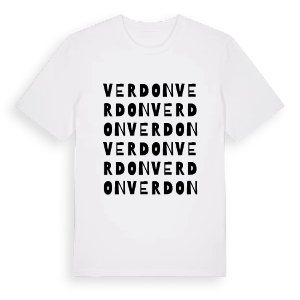 Verdon ordlek t-shirt – ekologisk bomull t-shirt från Pinshirt