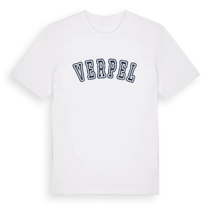 Verpel college t-shirt – ekologisk bomull t-shirt från Pinshirt