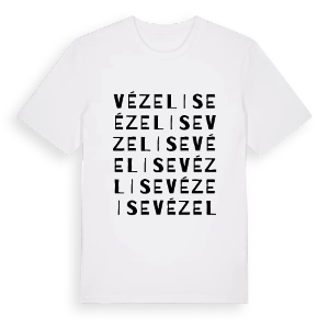 Vézelise ordlek t-shirt – ekologisk bomull t-shirt från Pinshirt