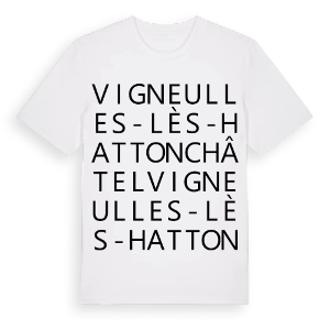 Vigneulles-lès-Hattonchâtel ordlek t-shirt – ekologisk bomull t-shirt från Pinshirt