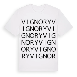 Vignory ordlek t-shirt – ekologisk bomull t-shirt från Pinshirt