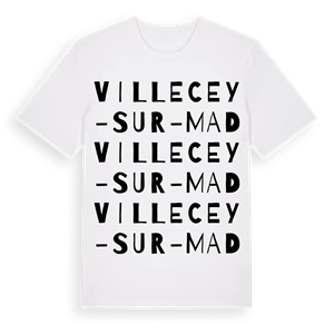 Villecey-sur-Mad ordlek t-shirt – ekologisk bomull t-shirt från Pinshirt