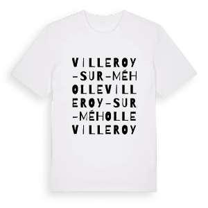 Villeroy-sur-Méholle ordlek t-shirt – ekologisk bomull t-shirt från Pinshirt