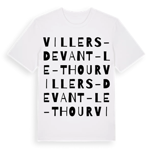 Villers-devant-le-Thour ordlek t-shirt – ekologisk bomull t-shirt från Pinshirt