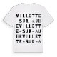 Villette-sur-Aube ordlek t-shirt