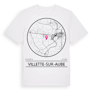 Villette-sur-Aube t-shirt – ekologisk bomull t-shirt från Pinshirt