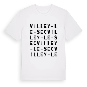 Villey-le-Sec ordlek t-shirt – ekologisk bomull t-shirt från Pinshirt
