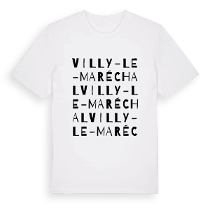 Villy-le-Maréchal ordlek t-shirt – ekologisk bomull t-shirt från Pinshirt